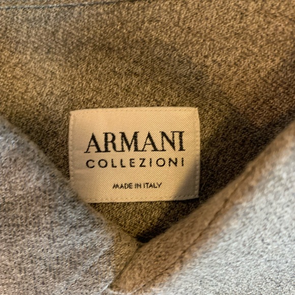 Brown Armani Collezione Button Down Shirt - Picture 2 of 7